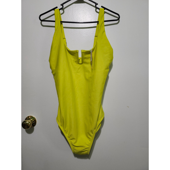 Women's Kona Sol One-Piece Swimsuit, Size Large, Yellow - Picture 1 of 7